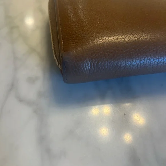 Prada Tan Leather Zip-Around Wallet - Picture 13 of 16
